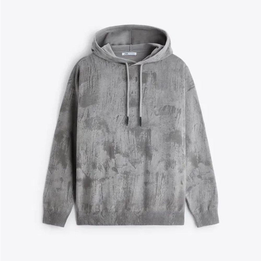 ZARA Contrast Gray Hoodie Set